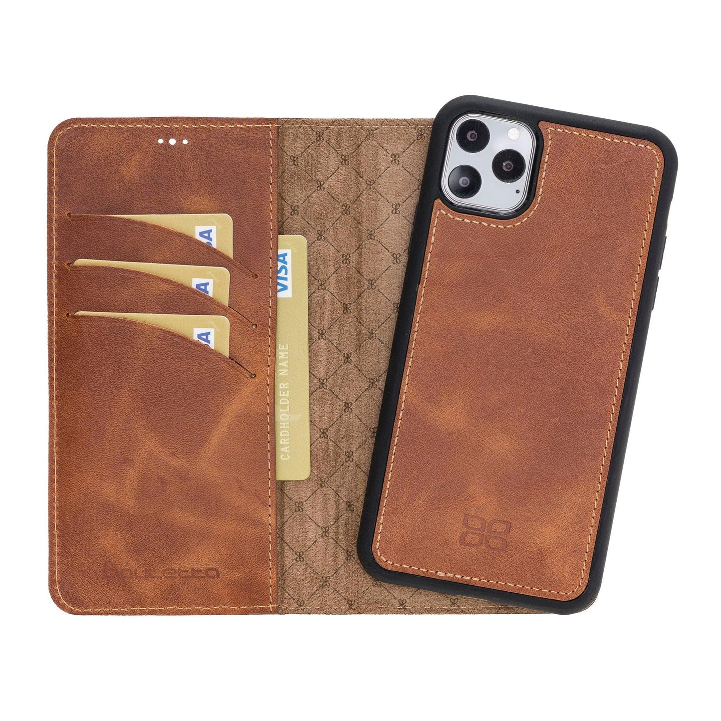 Apple iPhone 11 Series Detachable Leather Wallet Case - MW-10
