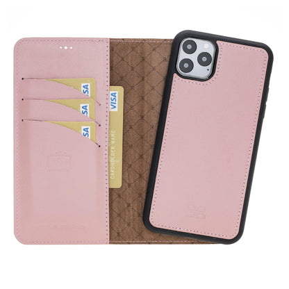 Apple iPhone 11 Series Detachable Leather Wallet Case - MW-9