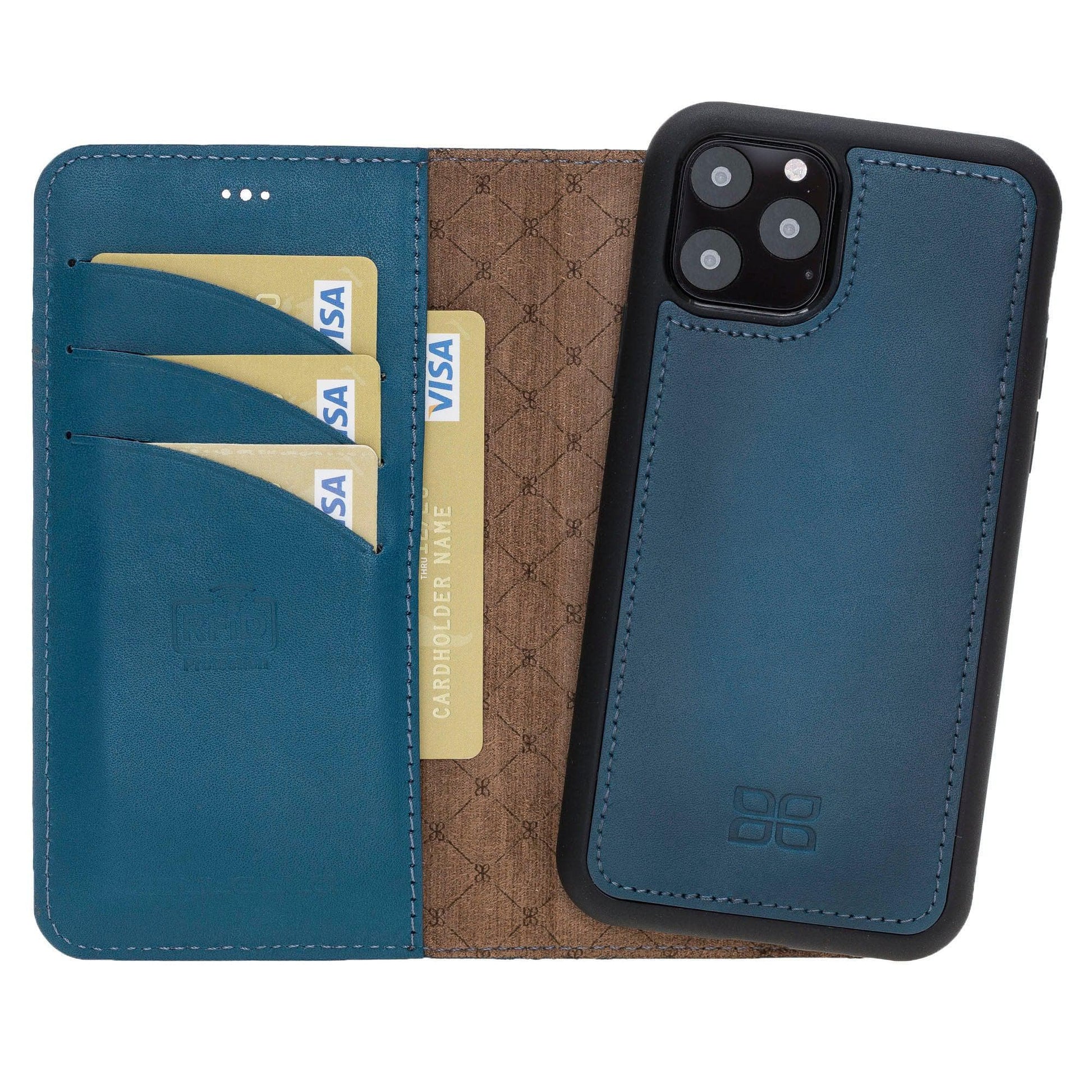 Apple iPhone 11 Series Detachable Leather Wallet Case - MW-14