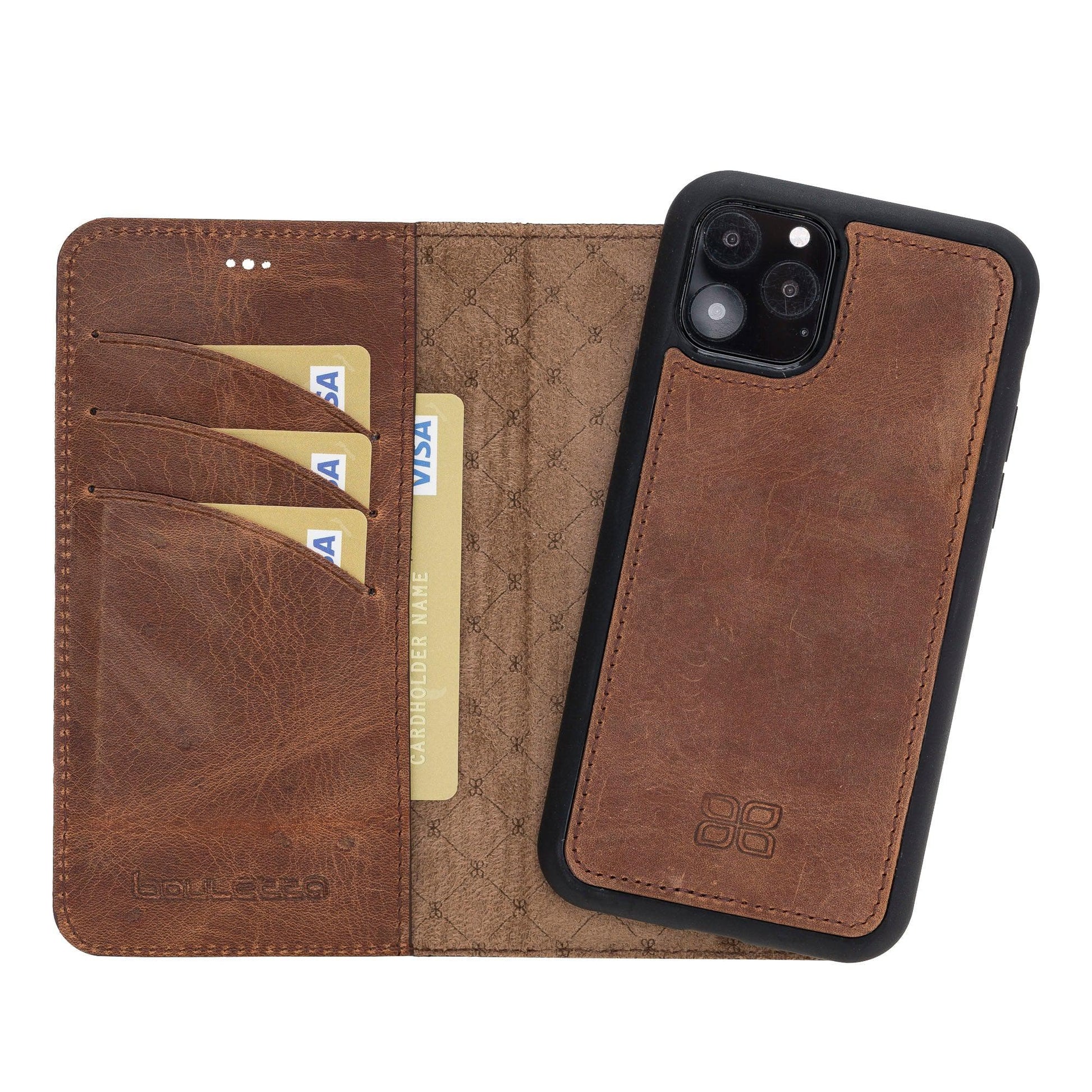 Apple iPhone 11 Series Detachable Leather Wallet Case - MW-17