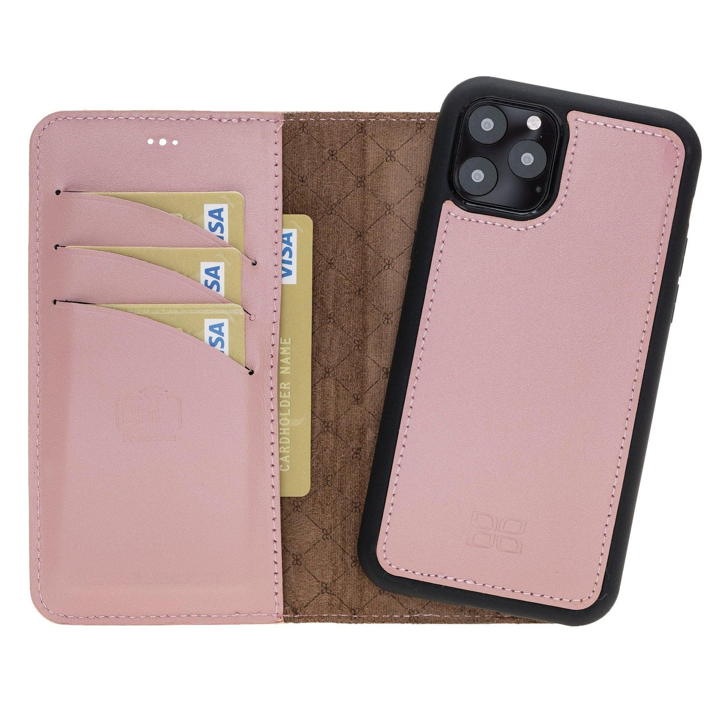 Apple iPhone 11 Series Detachable Leather Wallet Case - MW-19