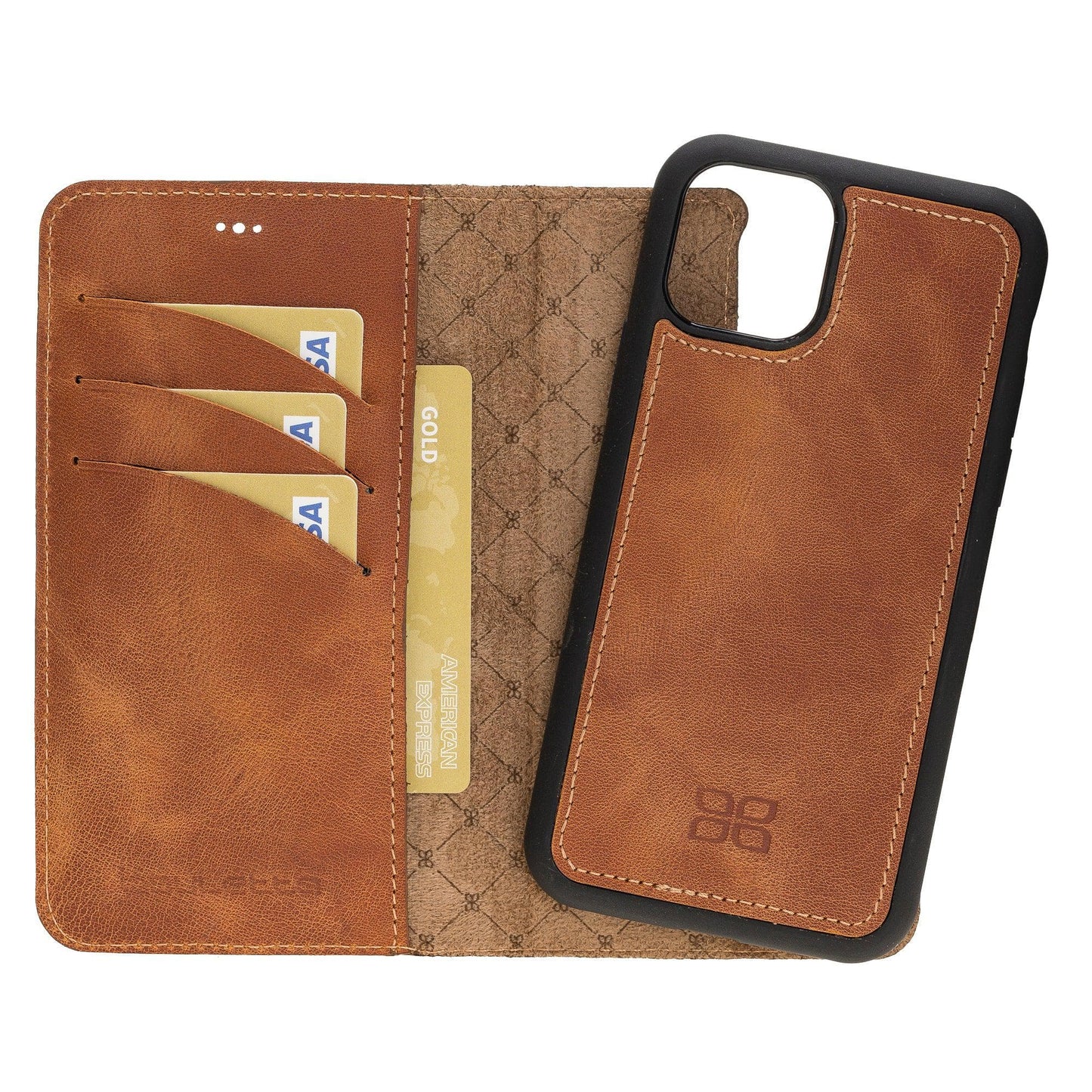 Apple iPhone 11 Series Detachable Leather Wallet Case - MW-20