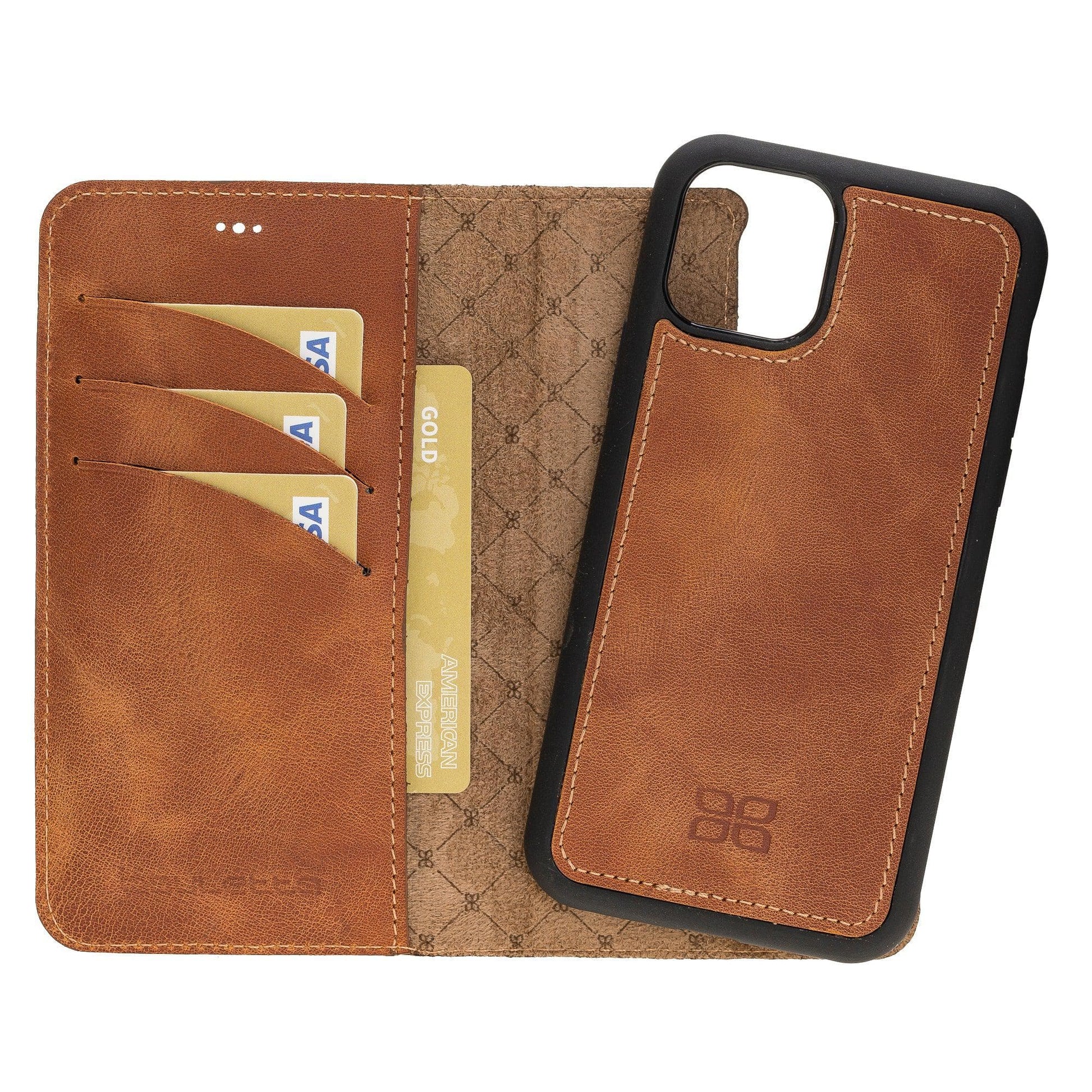 Apple iPhone 11 Series Detachable Leather Wallet Case - MW-20