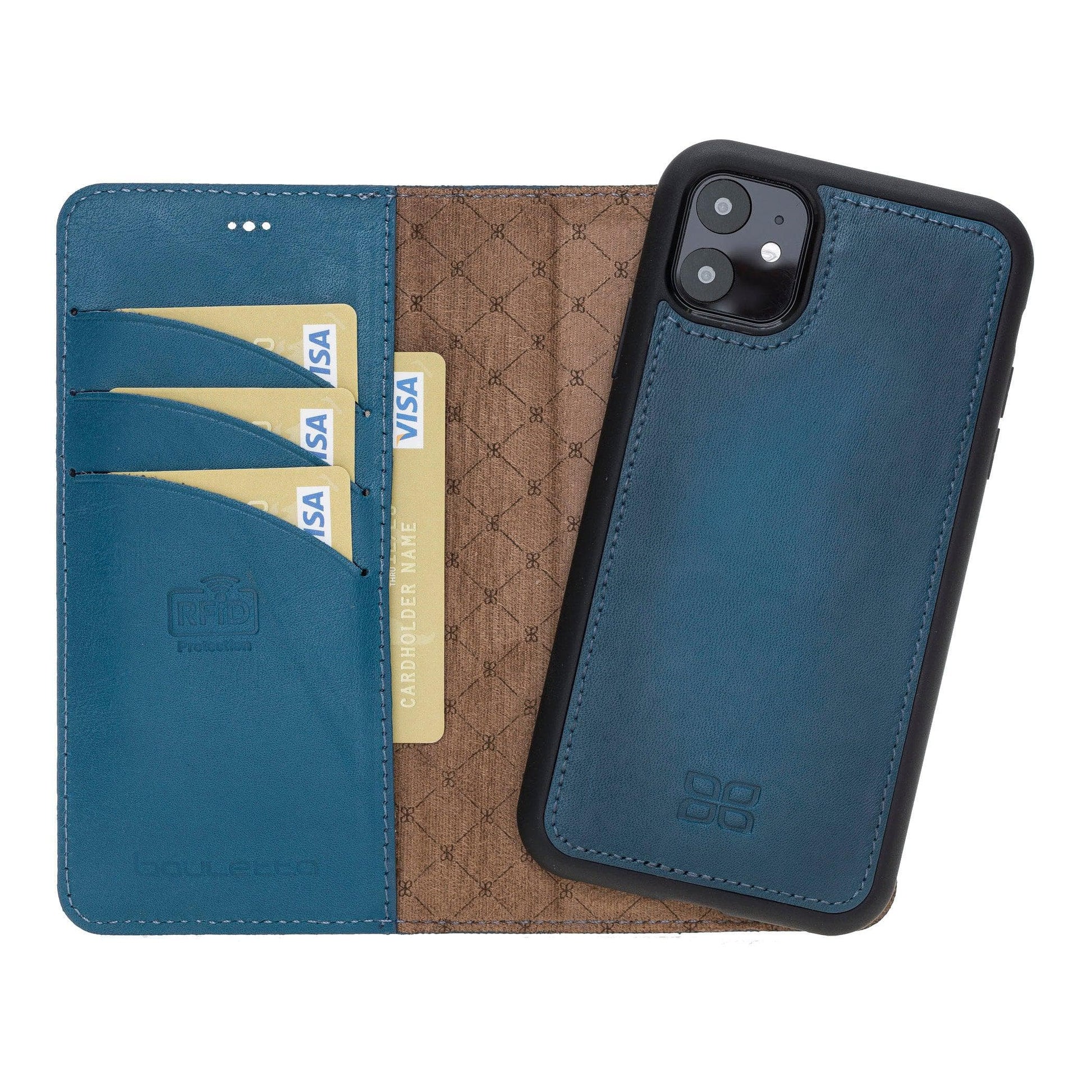 Apple iPhone 11 Series Detachable Leather Wallet Case - MW-21