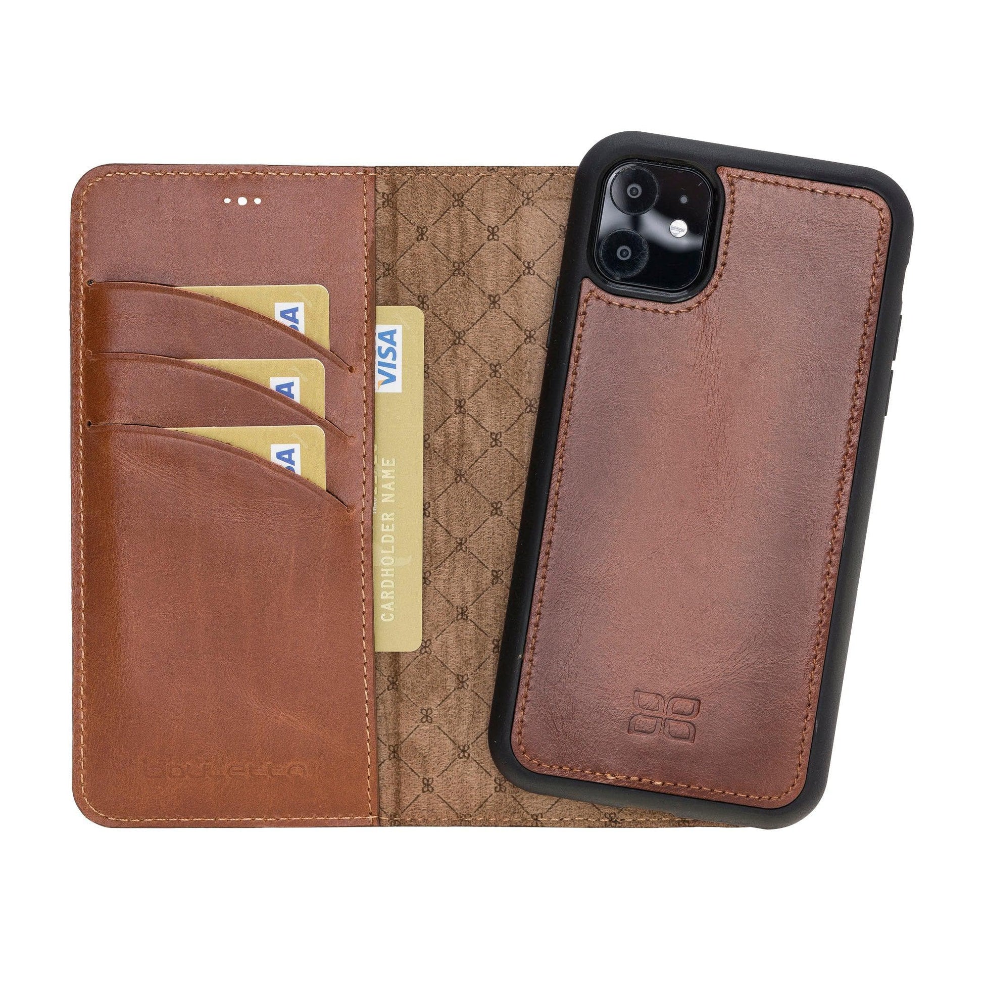 Apple iPhone 11 Series Detachable Leather Wallet Case - MW-22