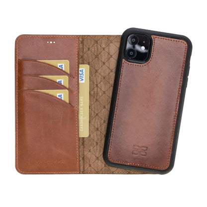 Apple iPhone 11 Series Detachable Leather Wallet Case - MW-22