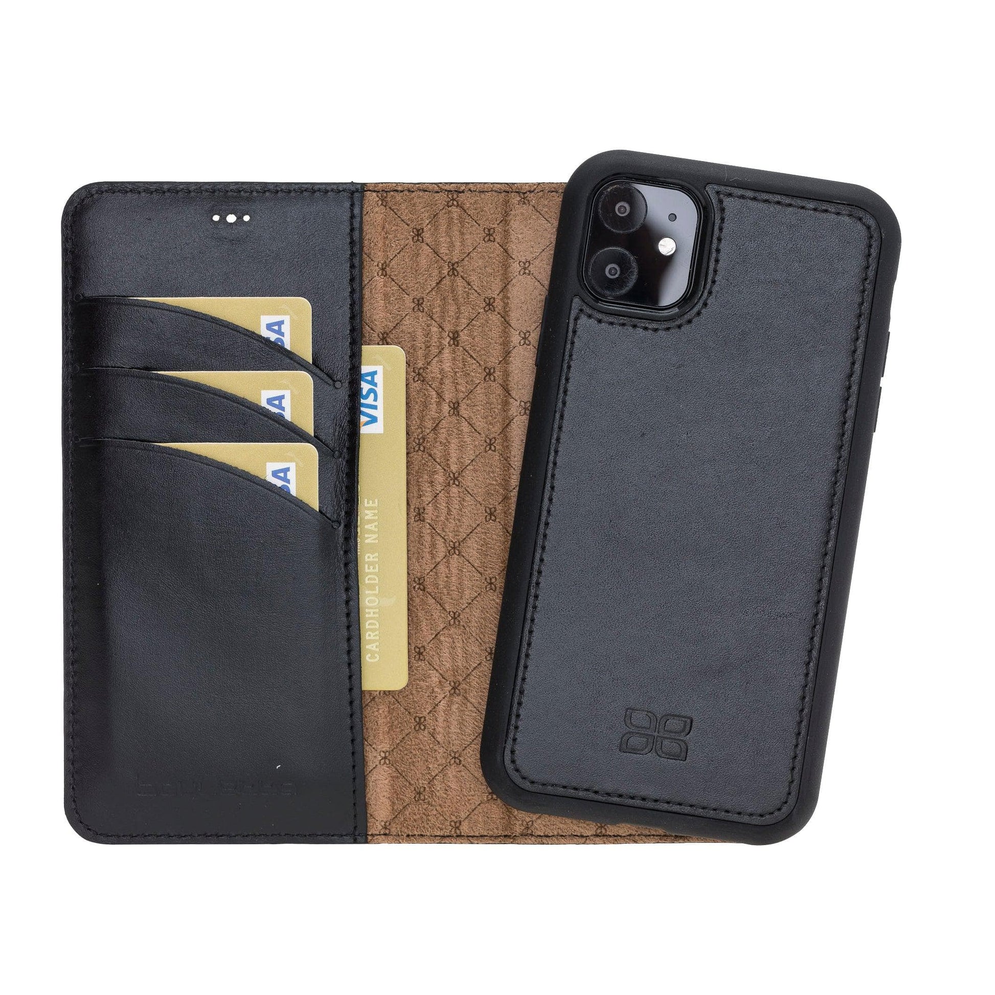 Apple iPhone 11 Series Detachable Leather Wallet Case - MW-23