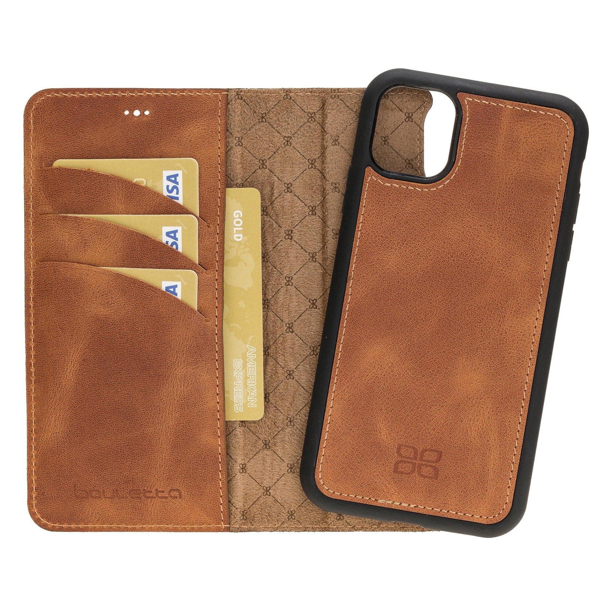 Apple iPhone 11 Series Detachable Leather Wallet Case - MW-27