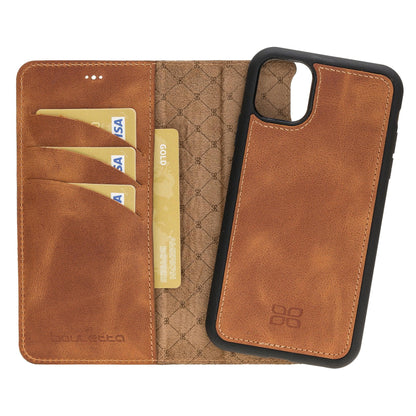 Apple iPhone 11 Series Detachable Leather Wallet Case - MW-27
