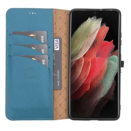 Samsung Galaxy S21 Series Detachable Leather Wallet Cases - MW-10