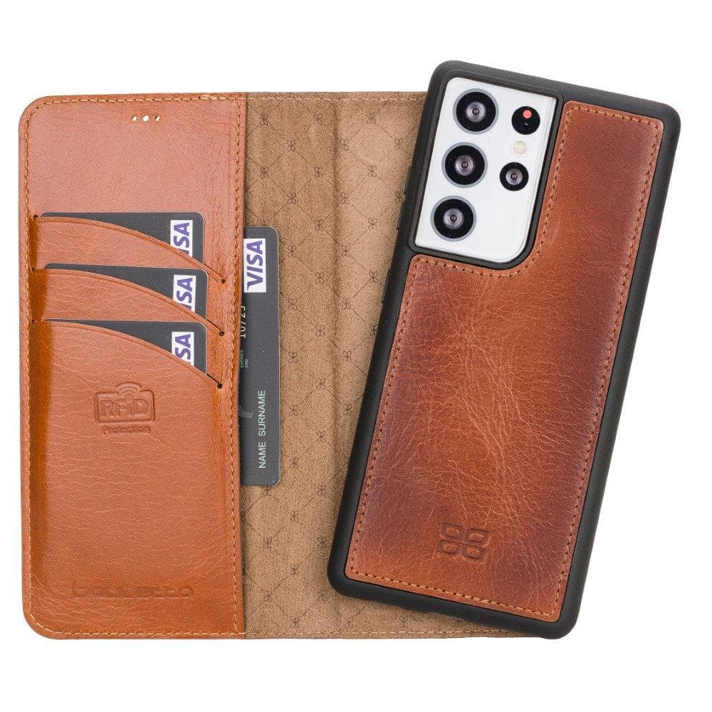 Samsung Galaxy S21 Series Detachable Leather Wallet Cases - MW-0