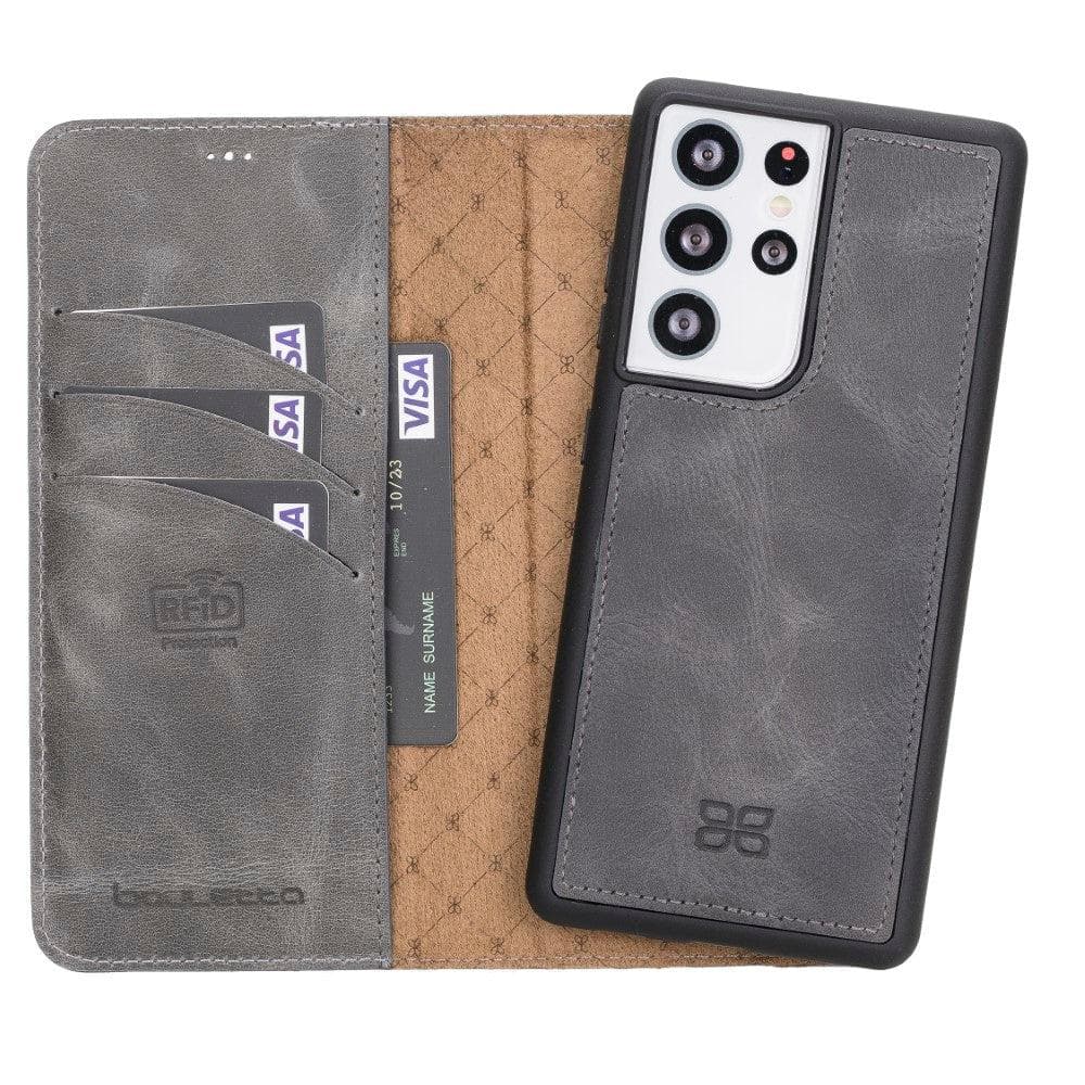 Samsung Galaxy S21 Series Detachable Leather Wallet Cases - MW-7