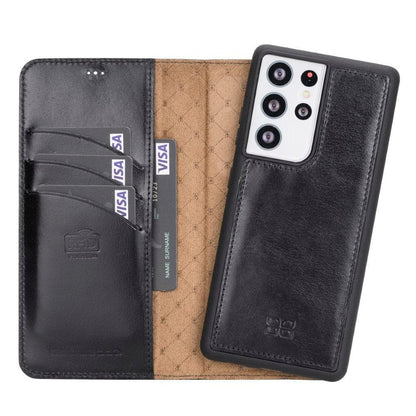 Samsung Galaxy S21 Series Detachable Leather Wallet Cases - MW-9