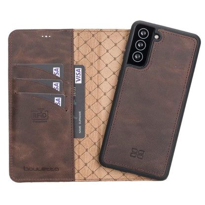 Samsung Galaxy S21 Series Detachable Leather Wallet Cases - MW-12