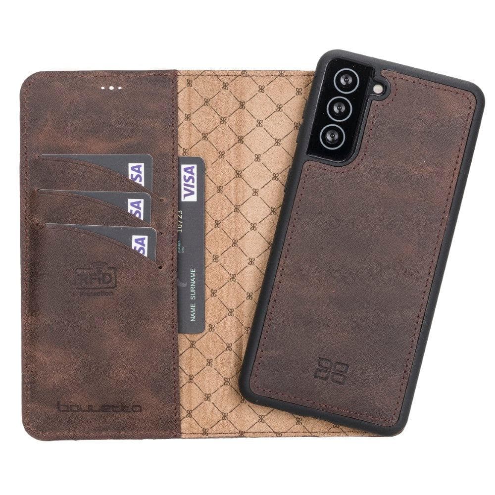 Samsung Galaxy S21 Series Detachable Leather Wallet Cases - MW-19