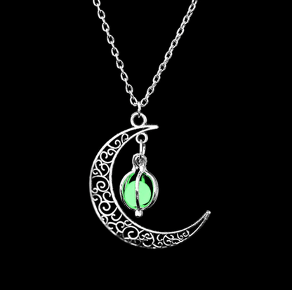 Stralende Glow-in-the-Dark Maan Ketting