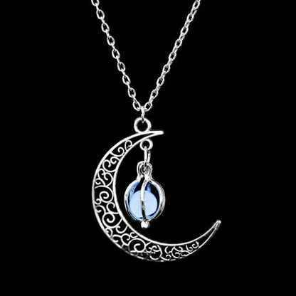 Stralende Glow-in-the-Dark Maan Ketting