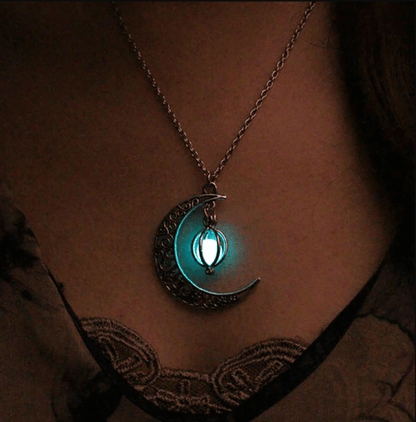 Stralende Glow-in-the-Dark Maan Ketting