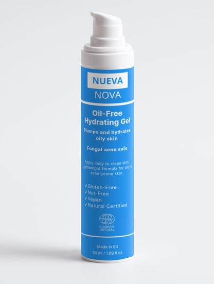 Fungal Acne Safe Hydraterende Gel Zonder Olie – Voor Vette & Acnegevoelige Huid | Vegan, 50ml