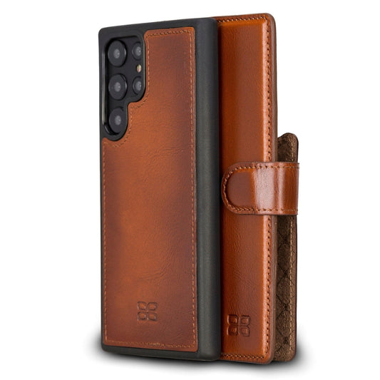 Samsung Galaxy S22 Series Leather Detachable Wallet Case - MW-0