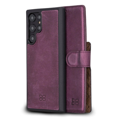 Samsung Galaxy S22 Series Leather Detachable Wallet Case - MW-7