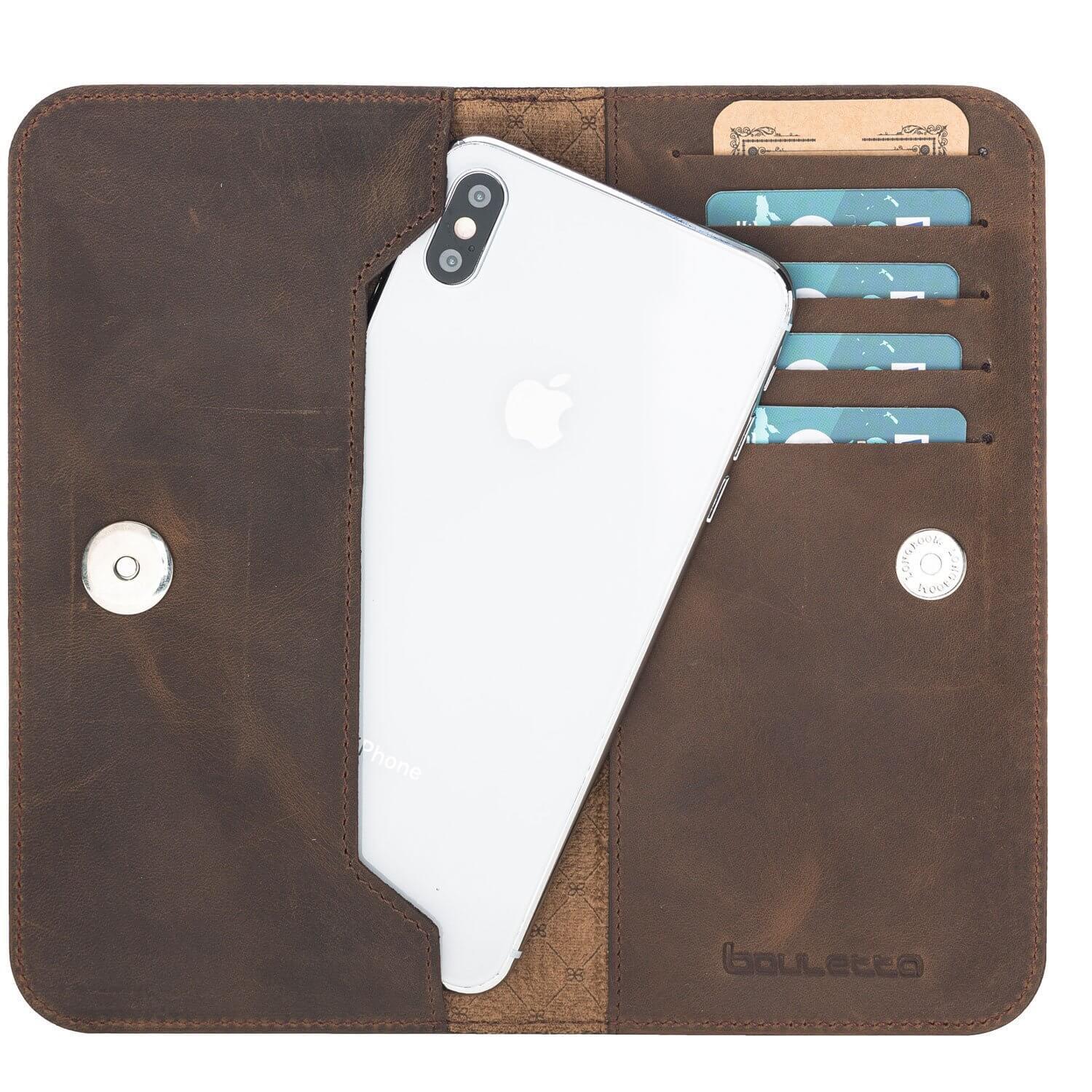 Universal Lisbon Clutch Leather Holster Phone Case for Apple iPhone X Series-2