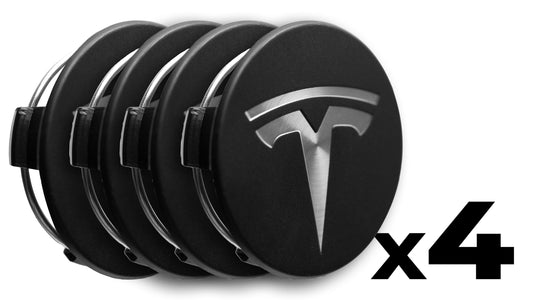 Radnabenabdeckungen mit Logo (4x) für Tesla Model 3/Y/S-0