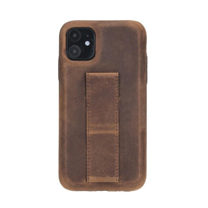 Rock Cover Stand iPhone 11 Series Genuine Leather Case / RCS - iPhone 11 / BURNISHED RUSTIC TAN-0