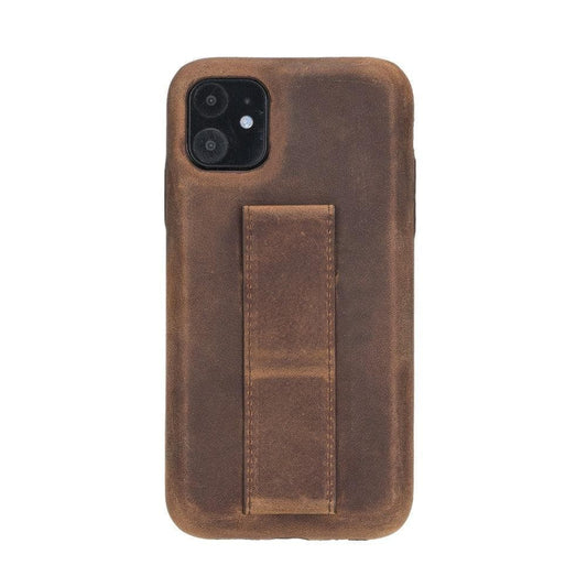 Rock Cover Stand iPhone 11 Series Genuine Leather Case / RCS - iPhone 11 / BURNISHED RUSTIC TAN-0