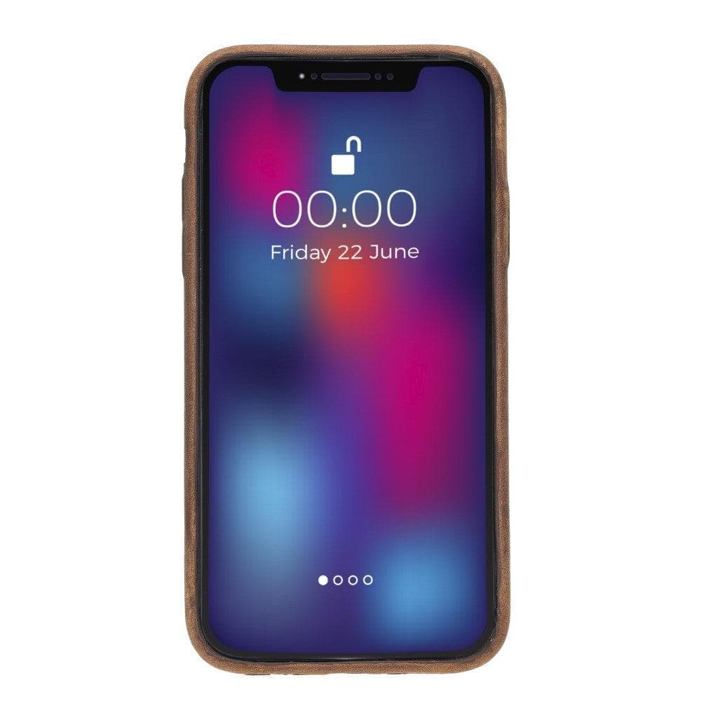 Rock Cover Stand iPhone 11 Series Genuine Leather Case / RCS - iPhone 11 / BURNISHED RUSTIC TAN-3