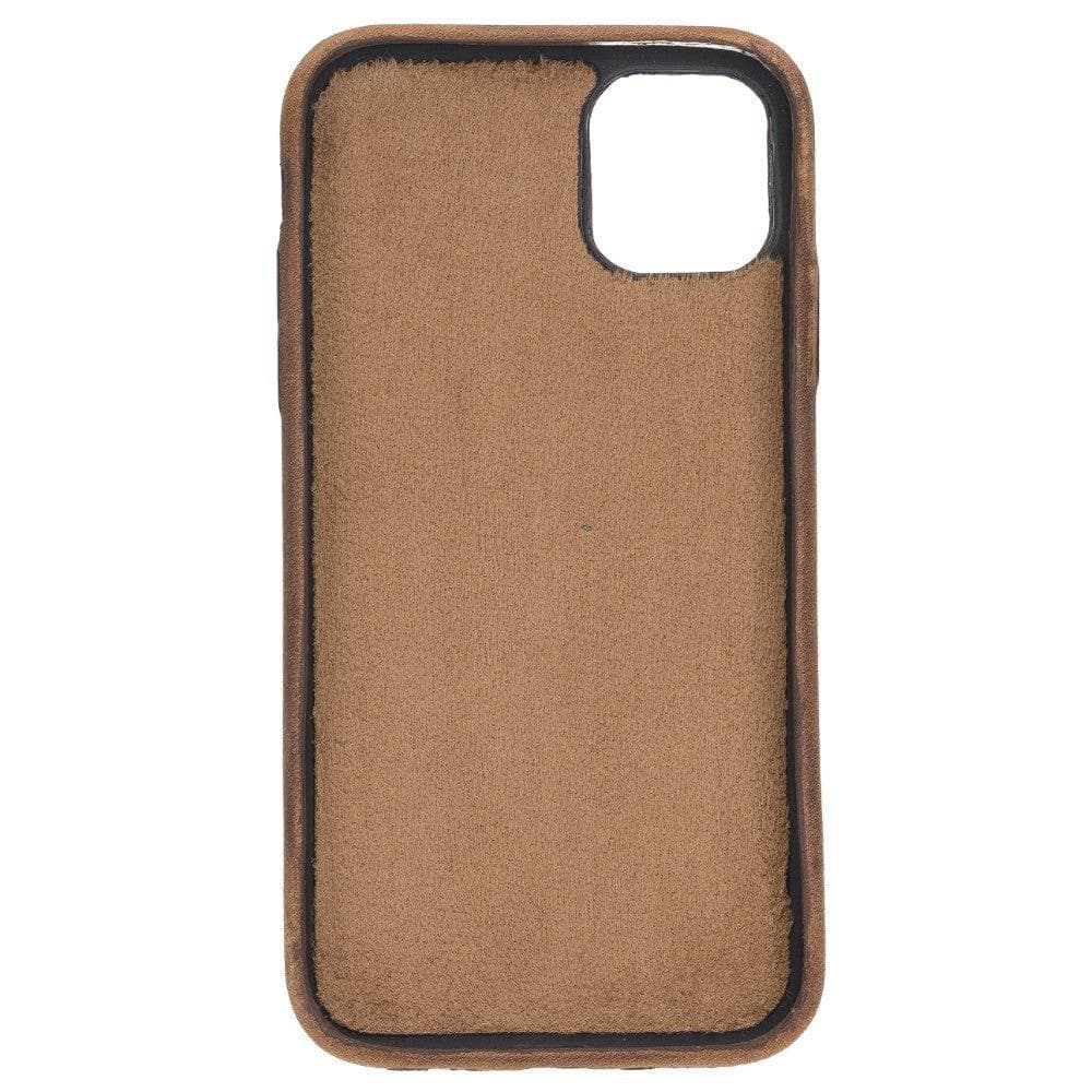 Rock Cover Stand iPhone 11 Series Genuine Leather Case / RCS - iPhone 11 / BURNISHED RUSTIC TAN-4