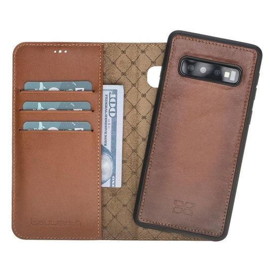 Samsung Galaxy S10 Series Detachble Leather Wallet Case - MW-0