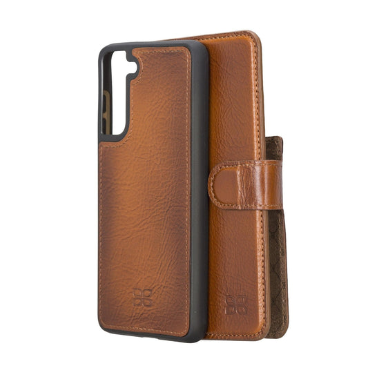 Samsung Galaxy S21 FE (Fan Edition) Detachble Leather Wallet Case - MW-0