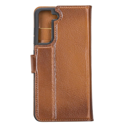 Samsung Galaxy S21 FE (Fan Edition) Detachble Leather Wallet Case - MW-4