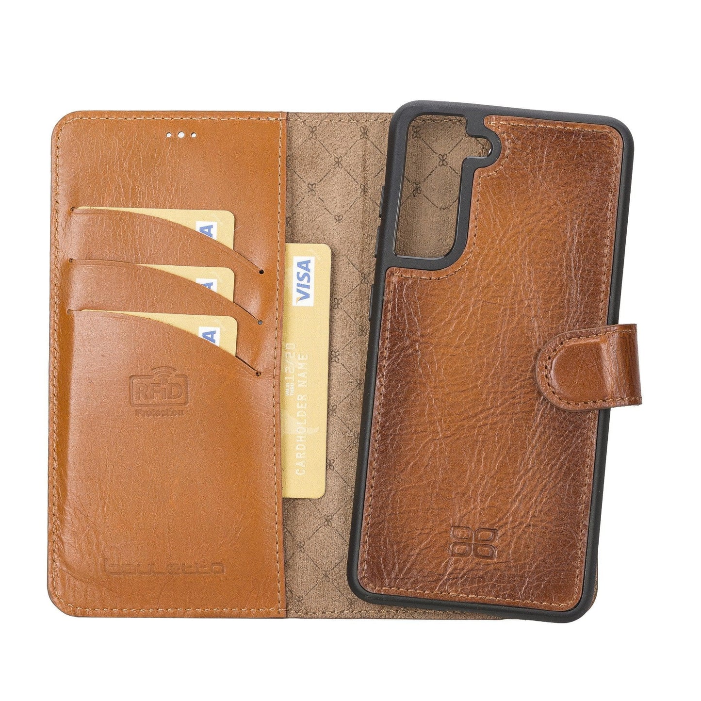 Samsung Galaxy S21 FE (Fan Edition) Detachble Leather Wallet Case - MW-1