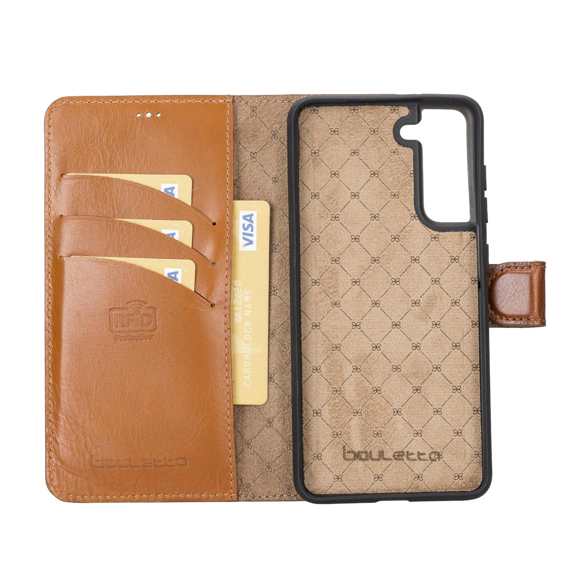 Samsung Galaxy S21 FE (Fan Edition) Detachble Leather Wallet Case - MW-2