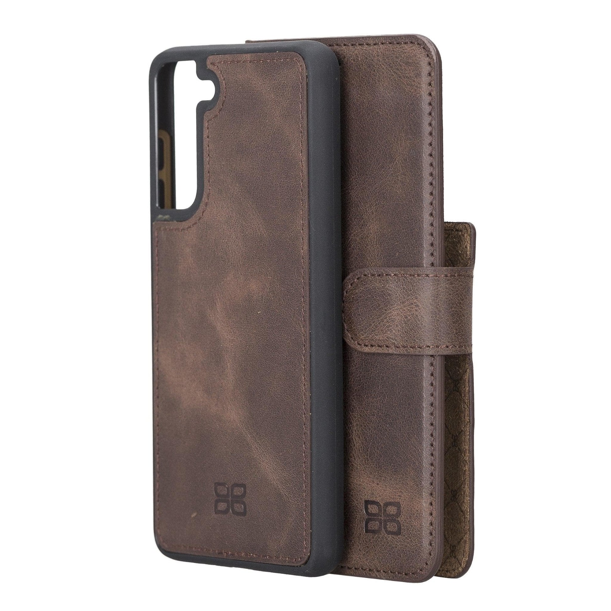 Samsung Galaxy S21 FE (Fan Edition) Detachble Leather Wallet Case - MW-6