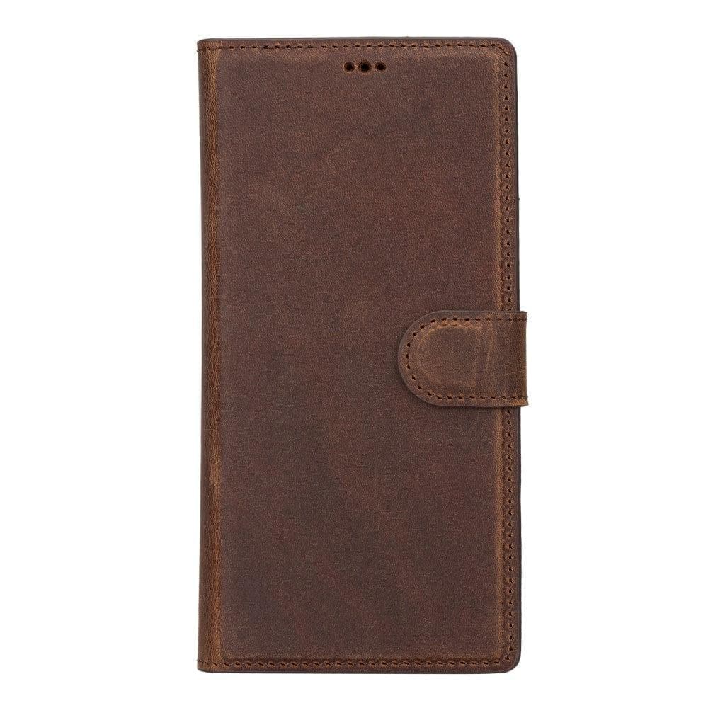 Samsung S23 Series Detachble Leather Magic Wallet Case - S23 / RUSTIC BLACK-2