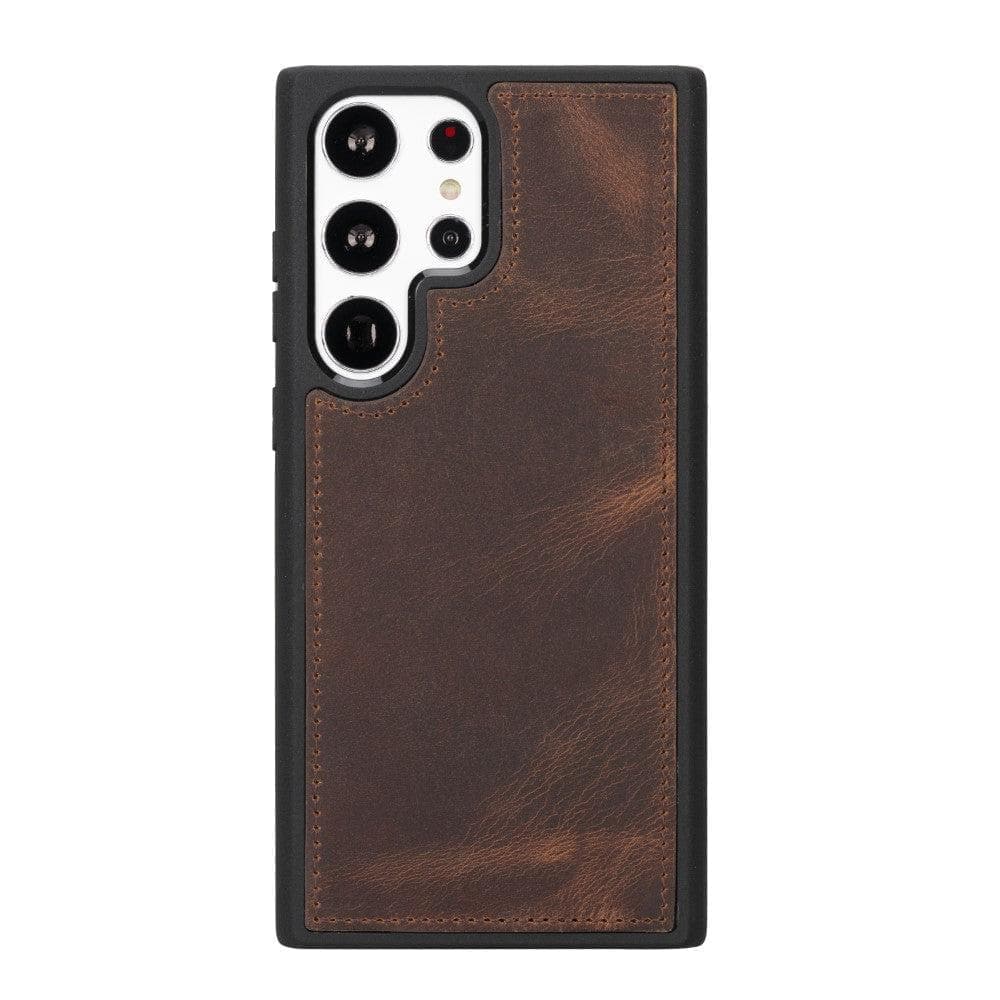 Samsung S23 Series Detachble Leather Magic Wallet Case - S23 / RUSTIC BLACK-4
