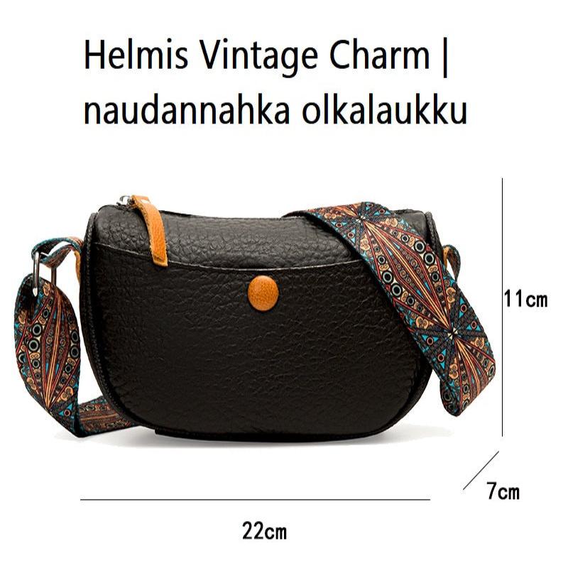 Tijdloze Elegantie: Helmis Vintage Leren Schoudertas