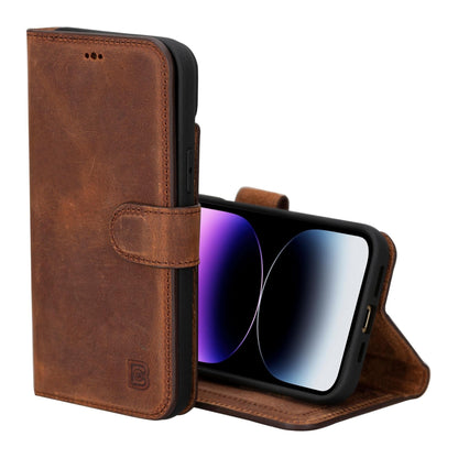 iPhone 15 Leather Wallet Cases with MagSafe-6