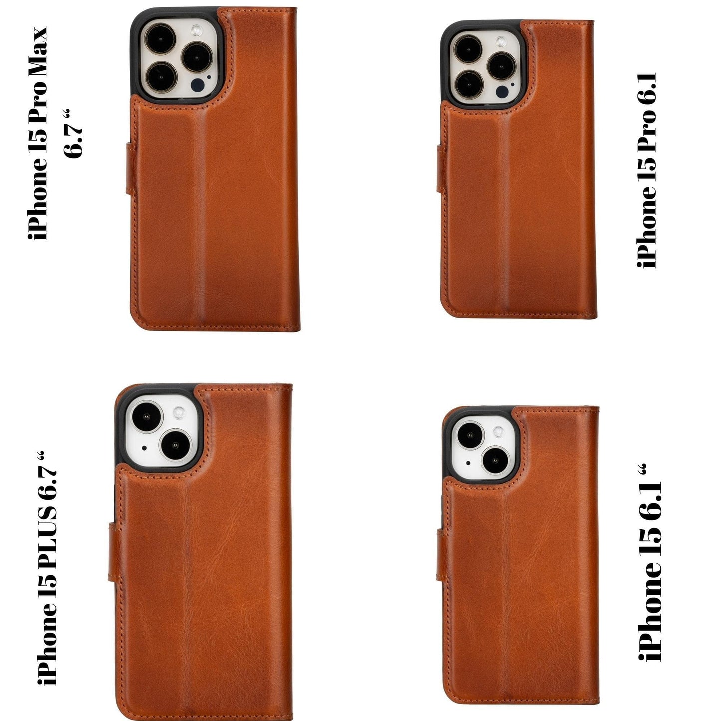 iPhone 15 Leather Wallet Cases with MagSafe-2