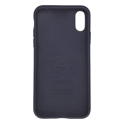 Custodia iNature iPhone X/XS - Blu Oceano-2