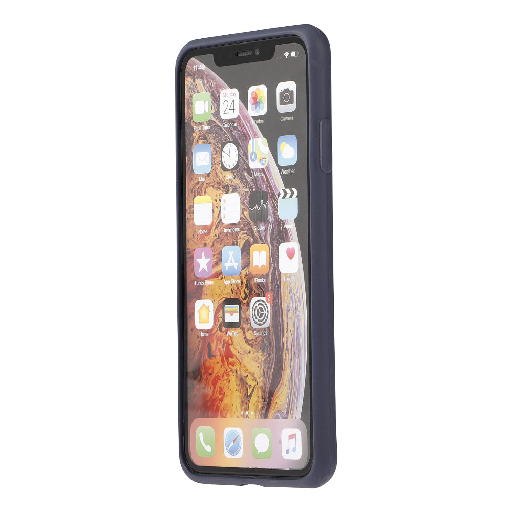 Custodia iNature iPhone XS Max - Blu Oceano-1
