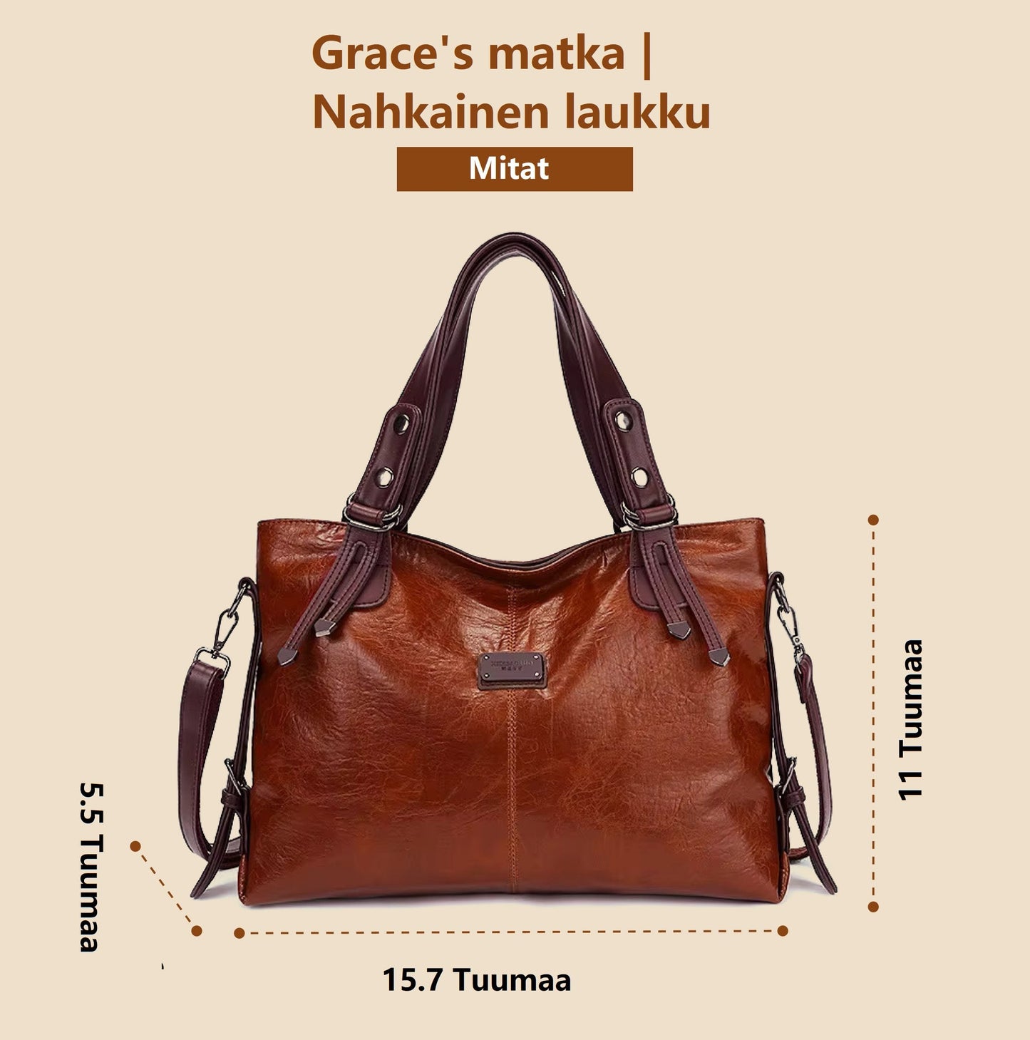 Grace's Elegante Lederen Tas